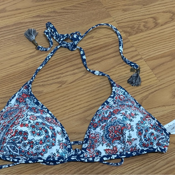 Lucky Brand New Floral Reversible Bikini Bra - Picture 2 of 4